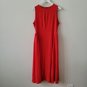 Elegant Red Sleeveless Dress Size Medium